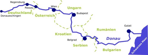 Donauradweg Karte