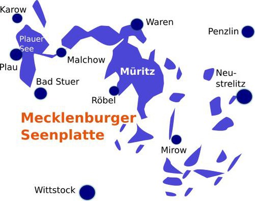 Mecklenburger Seenplatte Karte